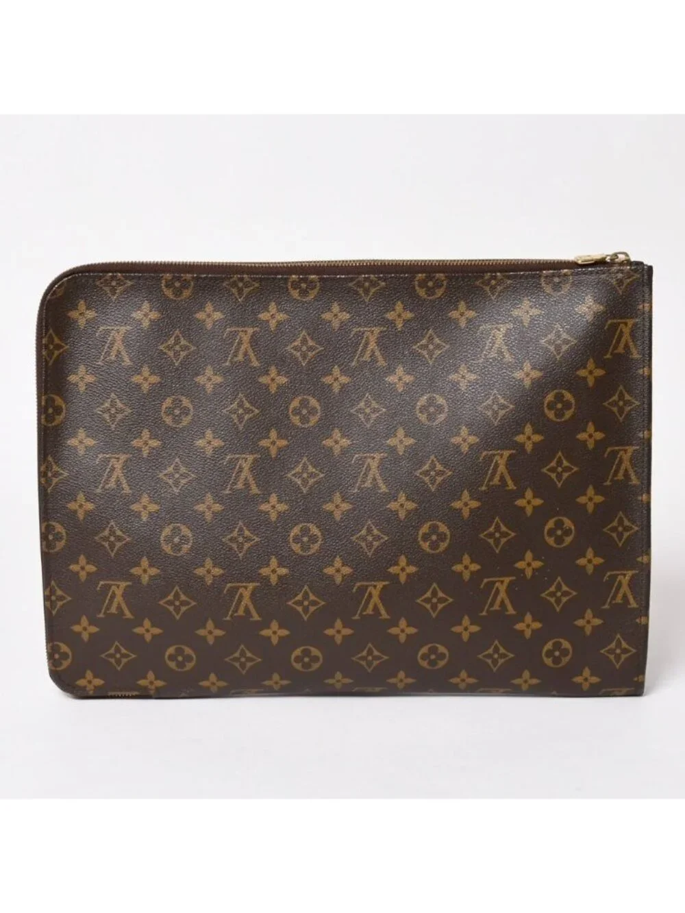 Louis Vuitton Clutch Poche Document Monogram Gold